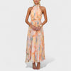 Miva | Abstract Halter Maxi Dress