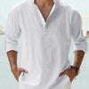 Joshua | Long Sleeve Cotton-Linen Shirt